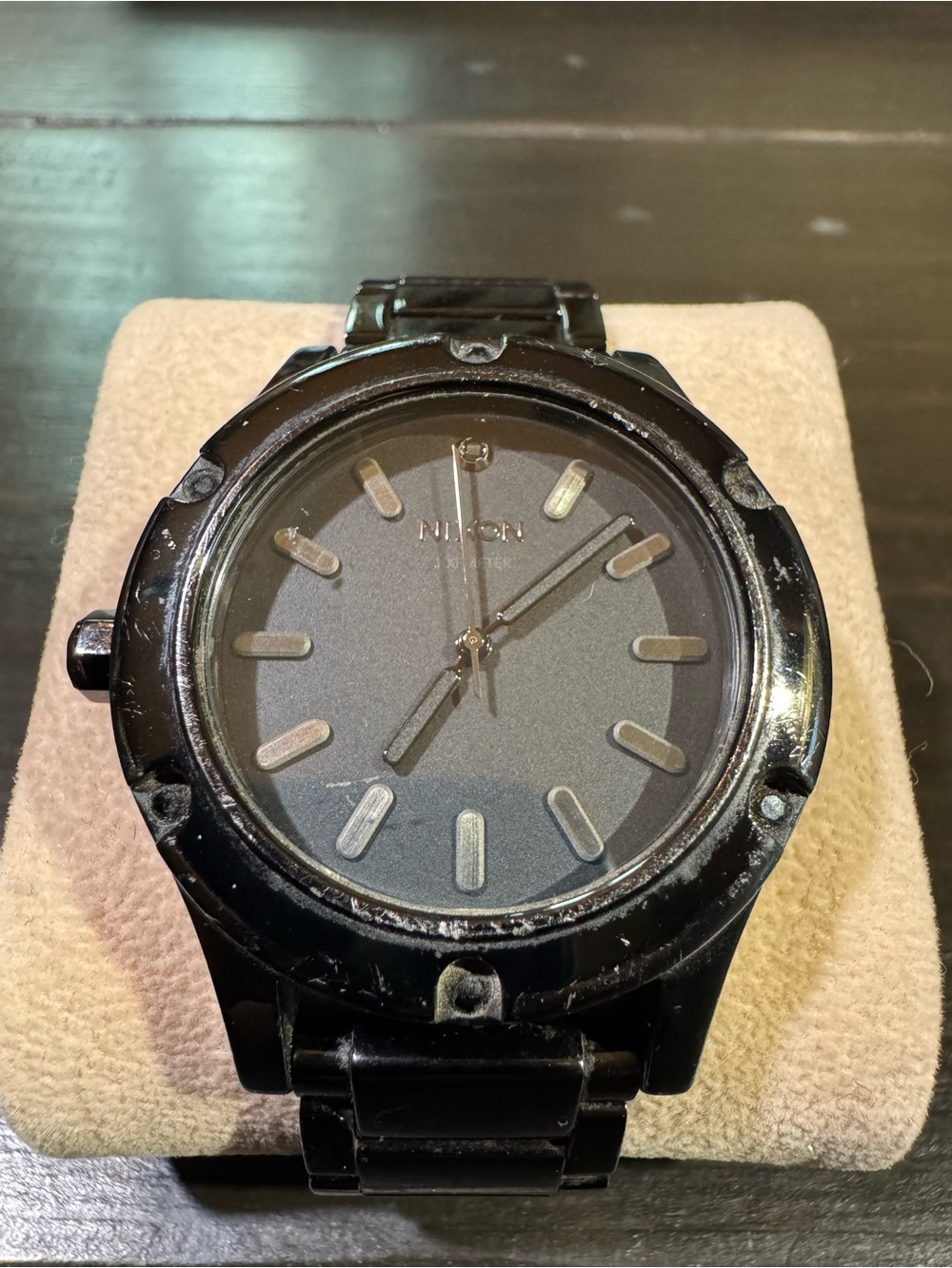 NIXON Black Stainless Steel Men's Watch Camden